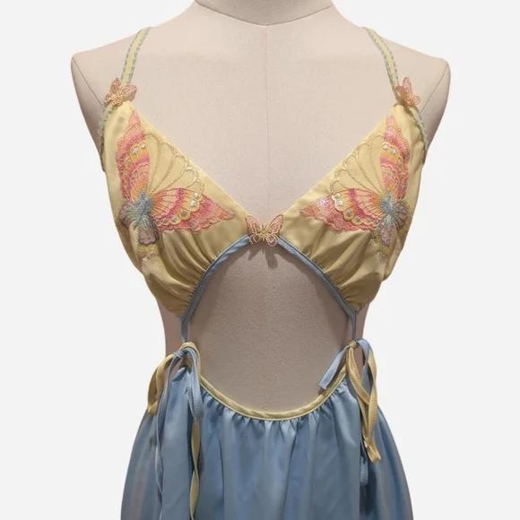 For Love & Lemons Pastel Butterfly Papillon Slip Dress (Large)‼️Open to Offers - Picture 4 of 9